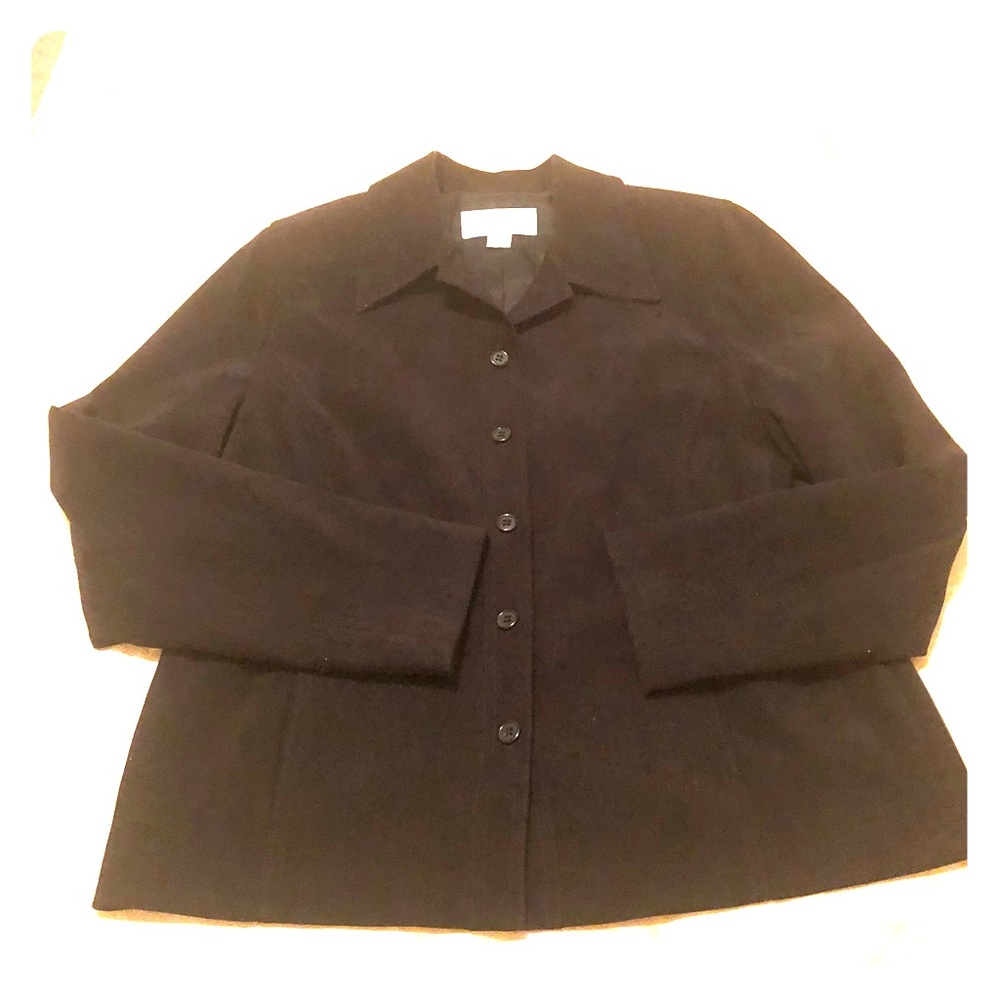Black Casual Corner Annex Suede Jacket